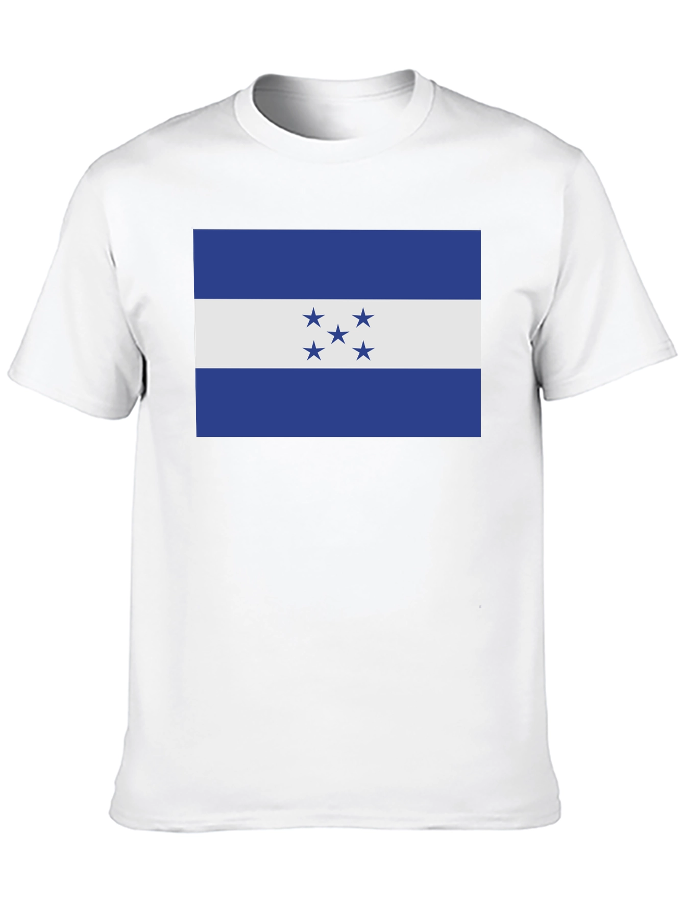 Honduras Flag T-Shirt - Black Cotton Tee