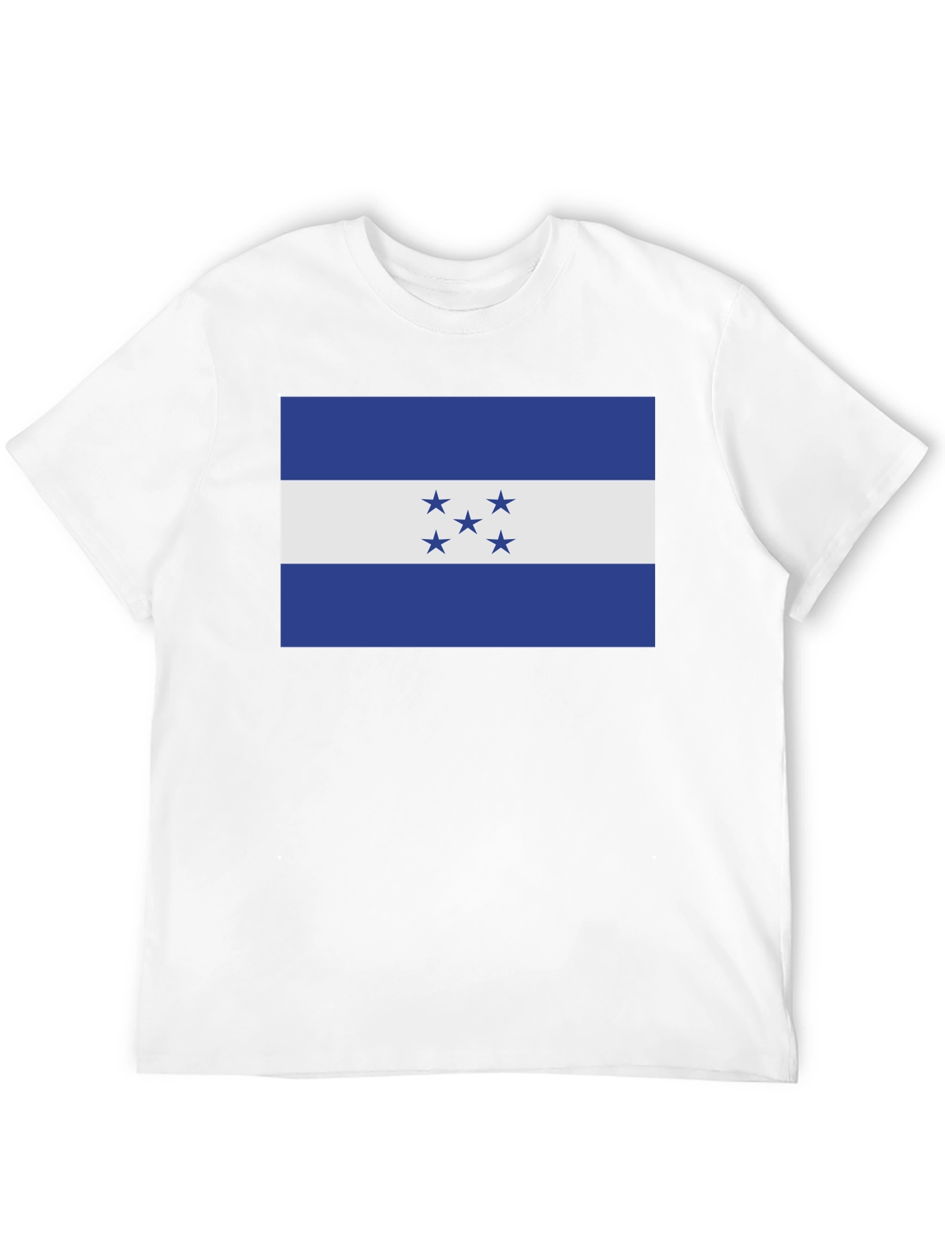 Honduras Flag T-Shirt - Black Cotton Tee