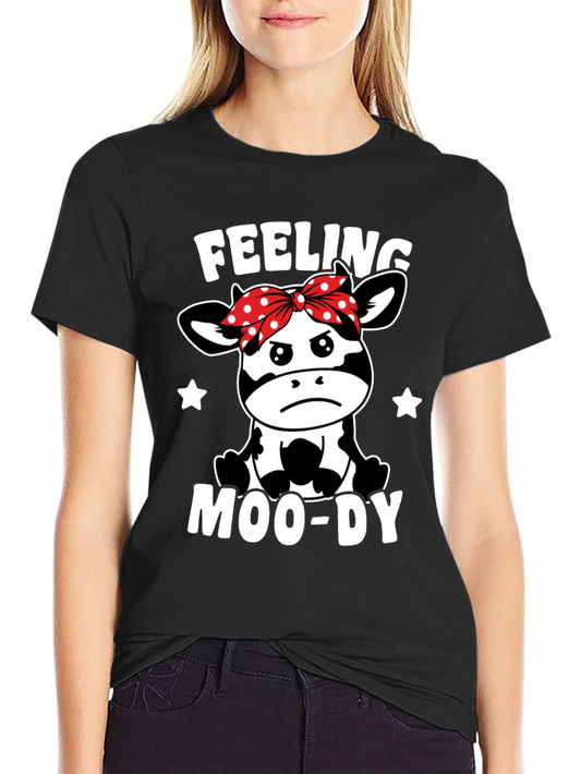 Feeling Moo-Dy Cow Graphic Tee