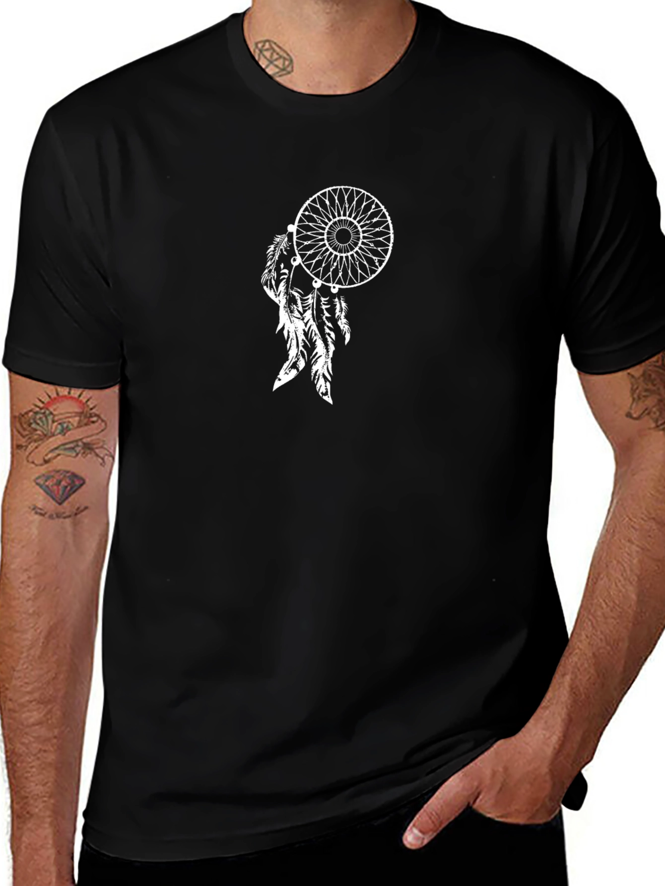 Dreamcatcher Graphic Tee - Unisex Black T-Shirt