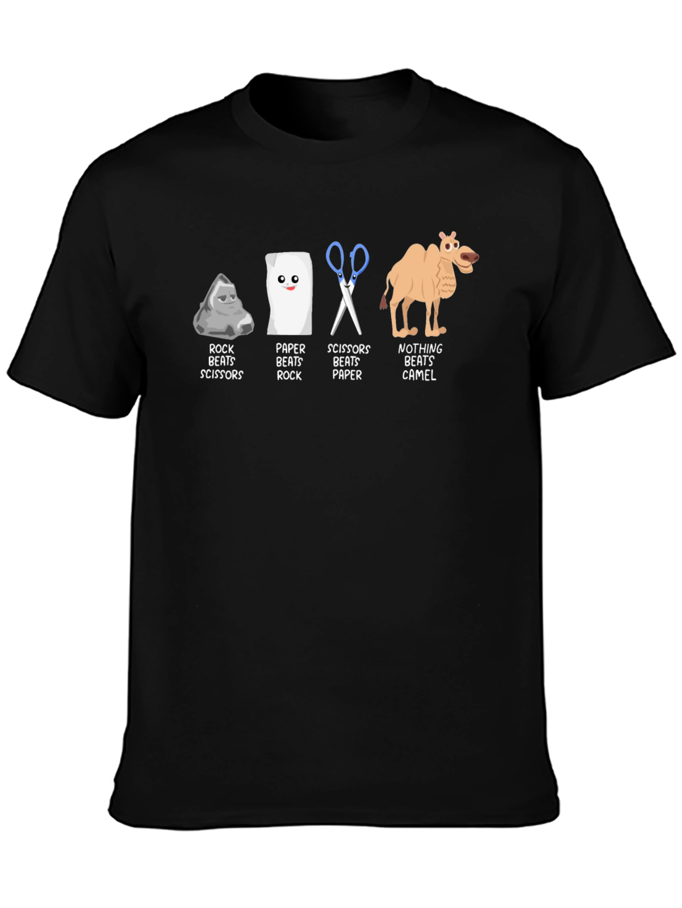 Rock Paper Scissors Camel T-Shirt