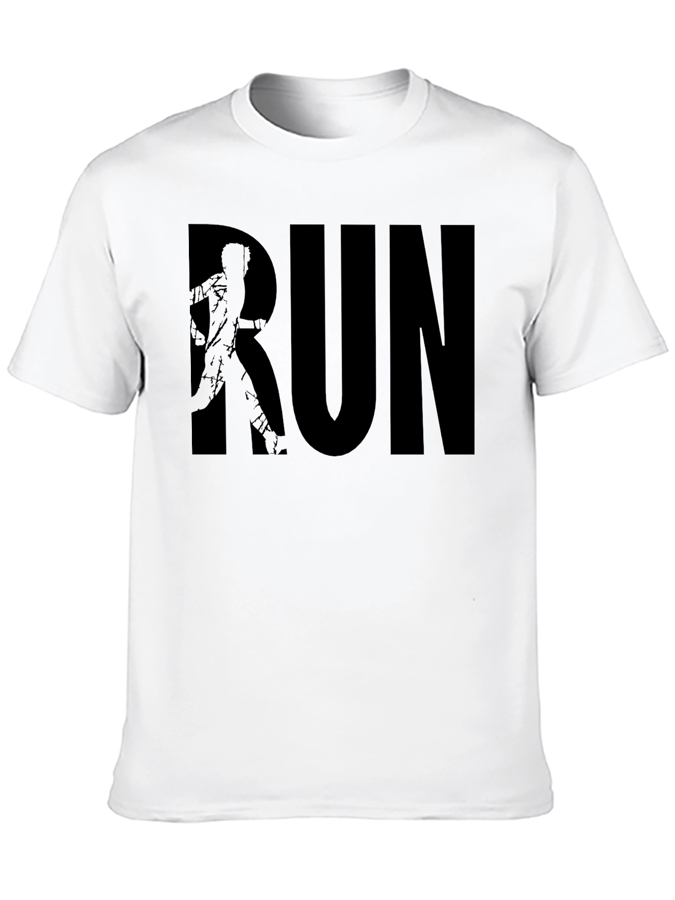 Run Graphic Tee - Black Casual Shirt