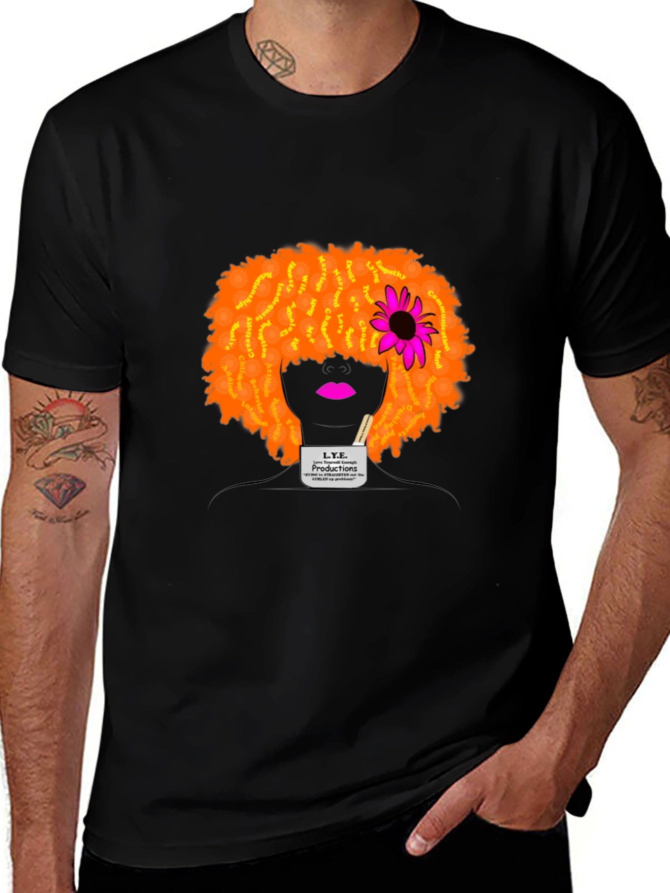Afro Silhouette Graphic Tee