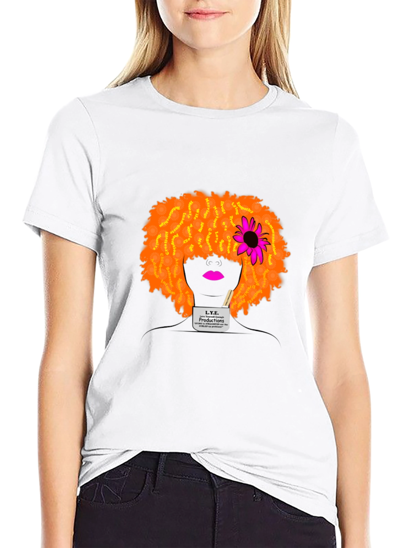 Afro Silhouette Graphic Tee