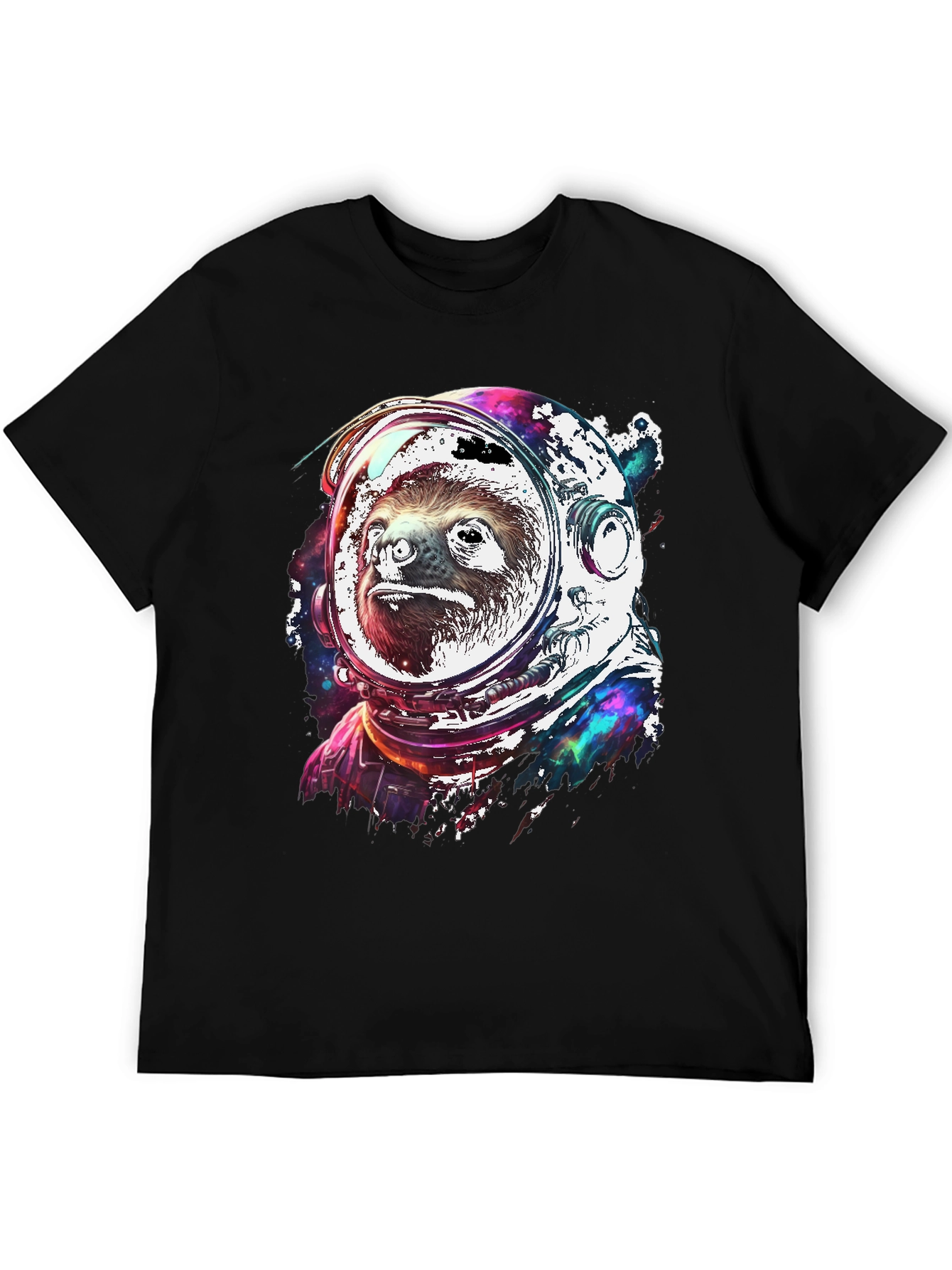 Sloth Astronaut Graphic T-Shirt - Space Animal Tee