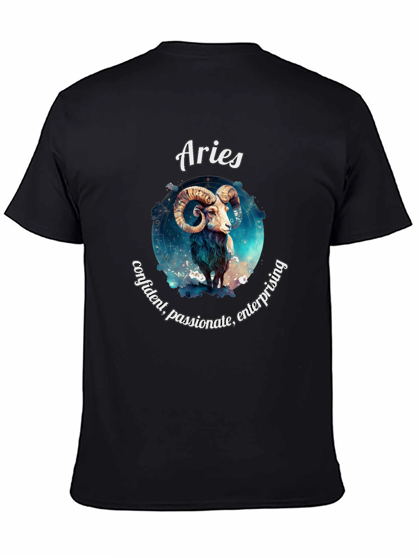 Aries Zodiac T-Shirt - Confident Passionate Enterprising