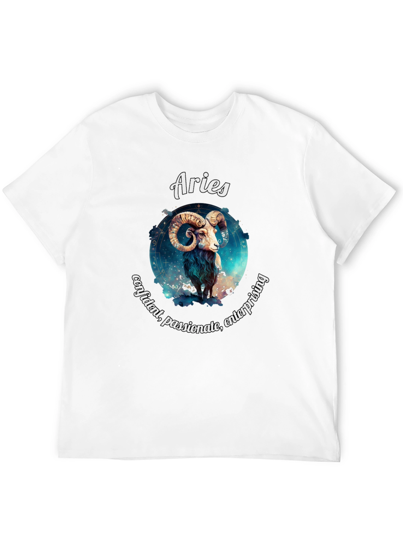 Aries Zodiac T-Shirt - Confident Passionate Enterprising