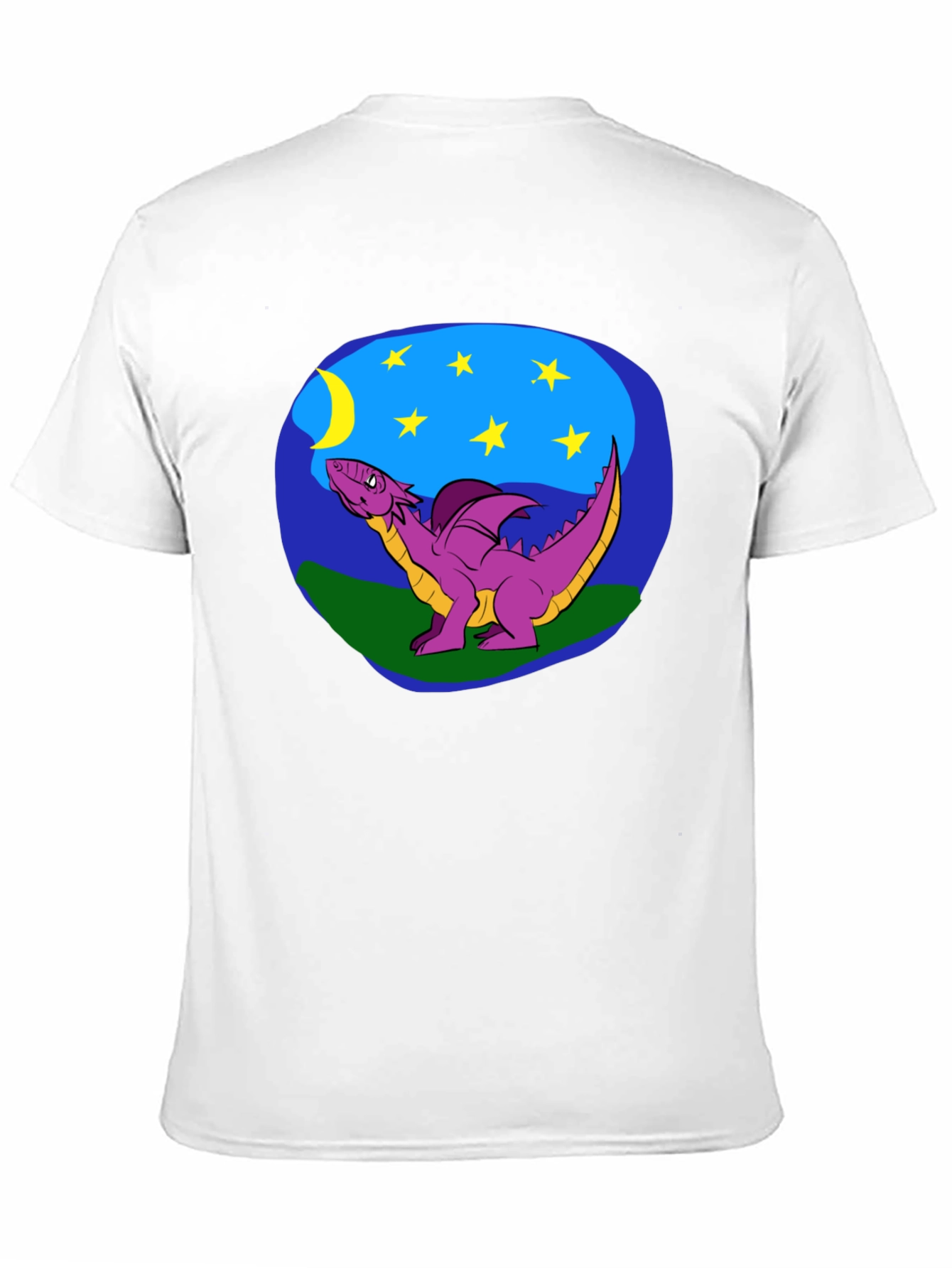 Dragon Moon Graphic Tee - Black