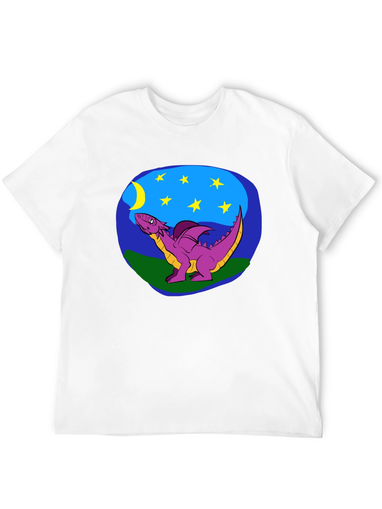Dragon Moon Graphic Tee - Black