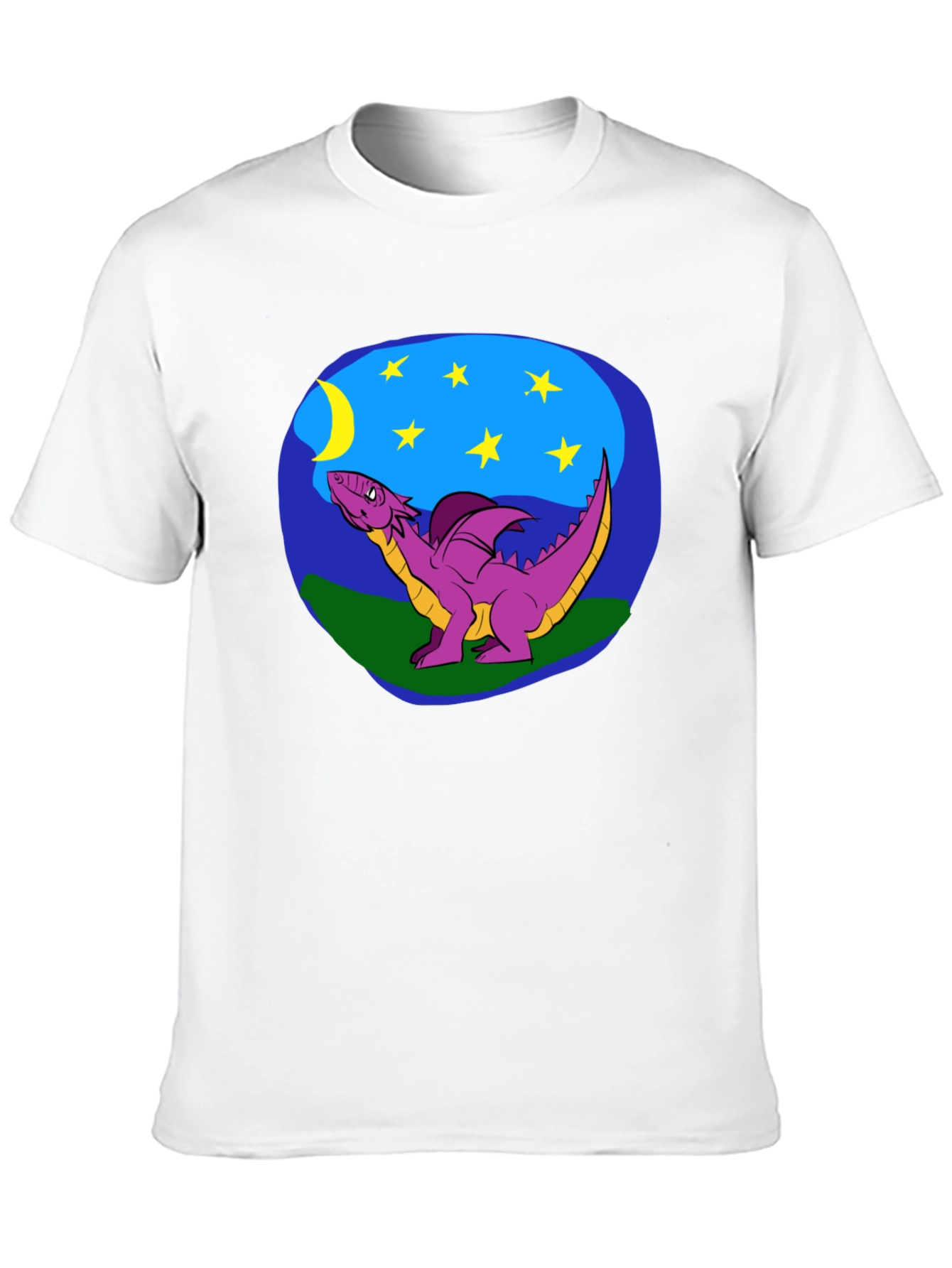 Dragon Moon Graphic Tee - Black