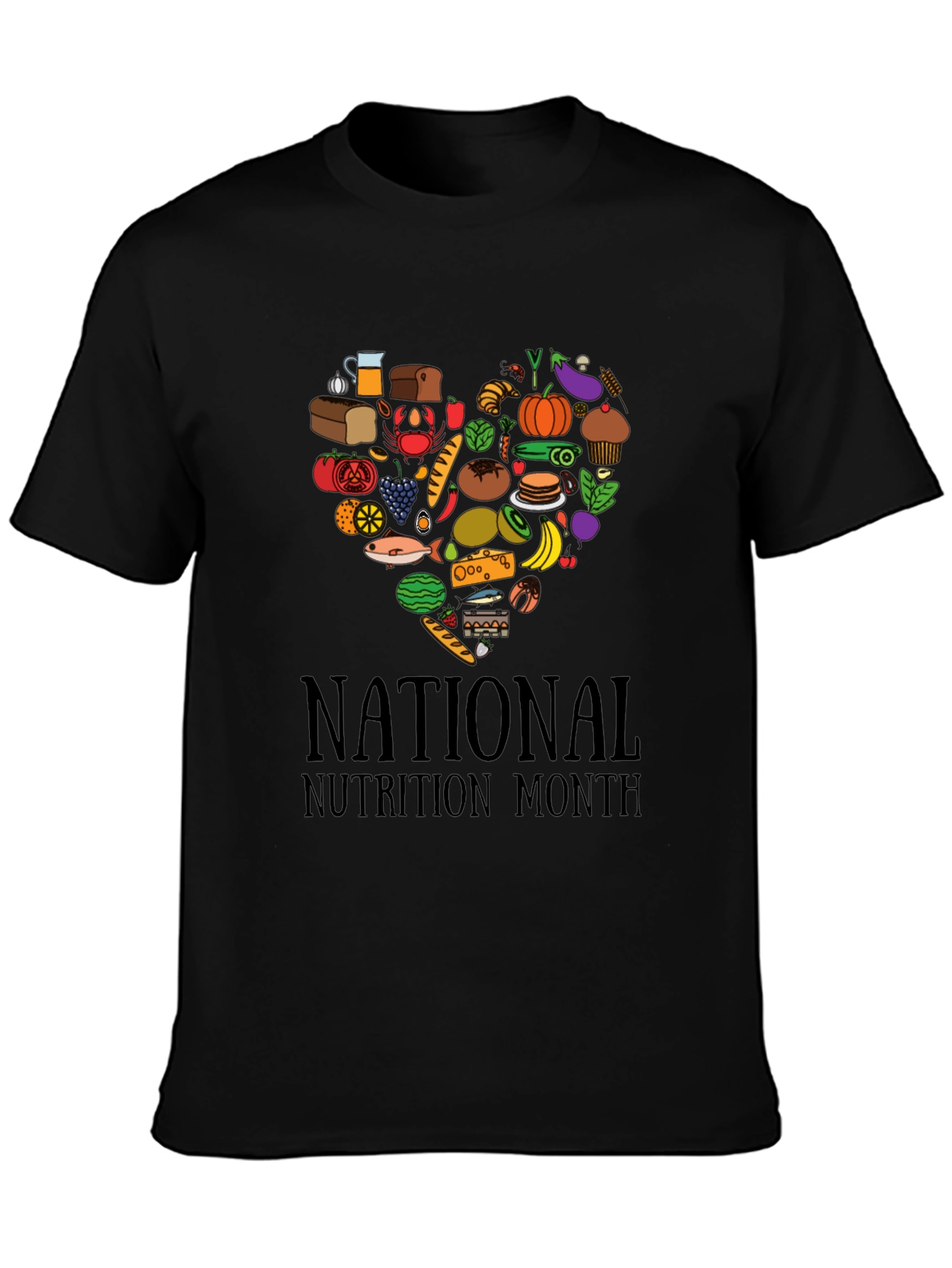 National Nutrition Month Heart T-Shirt