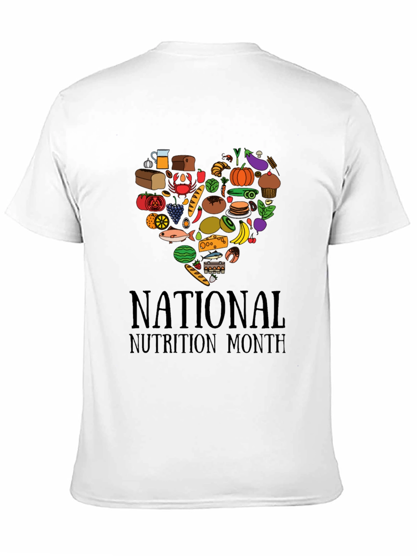 National Nutrition Month Heart T-Shirt