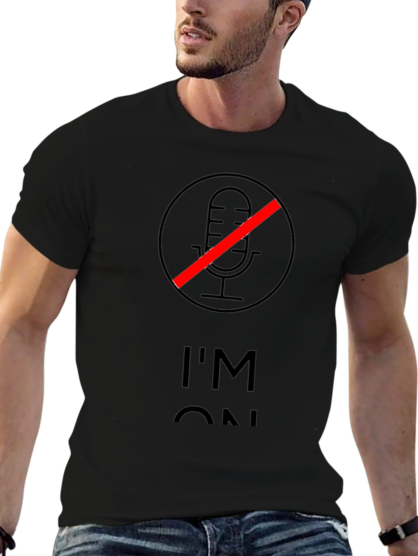 Im On Mute Black T-Shirt