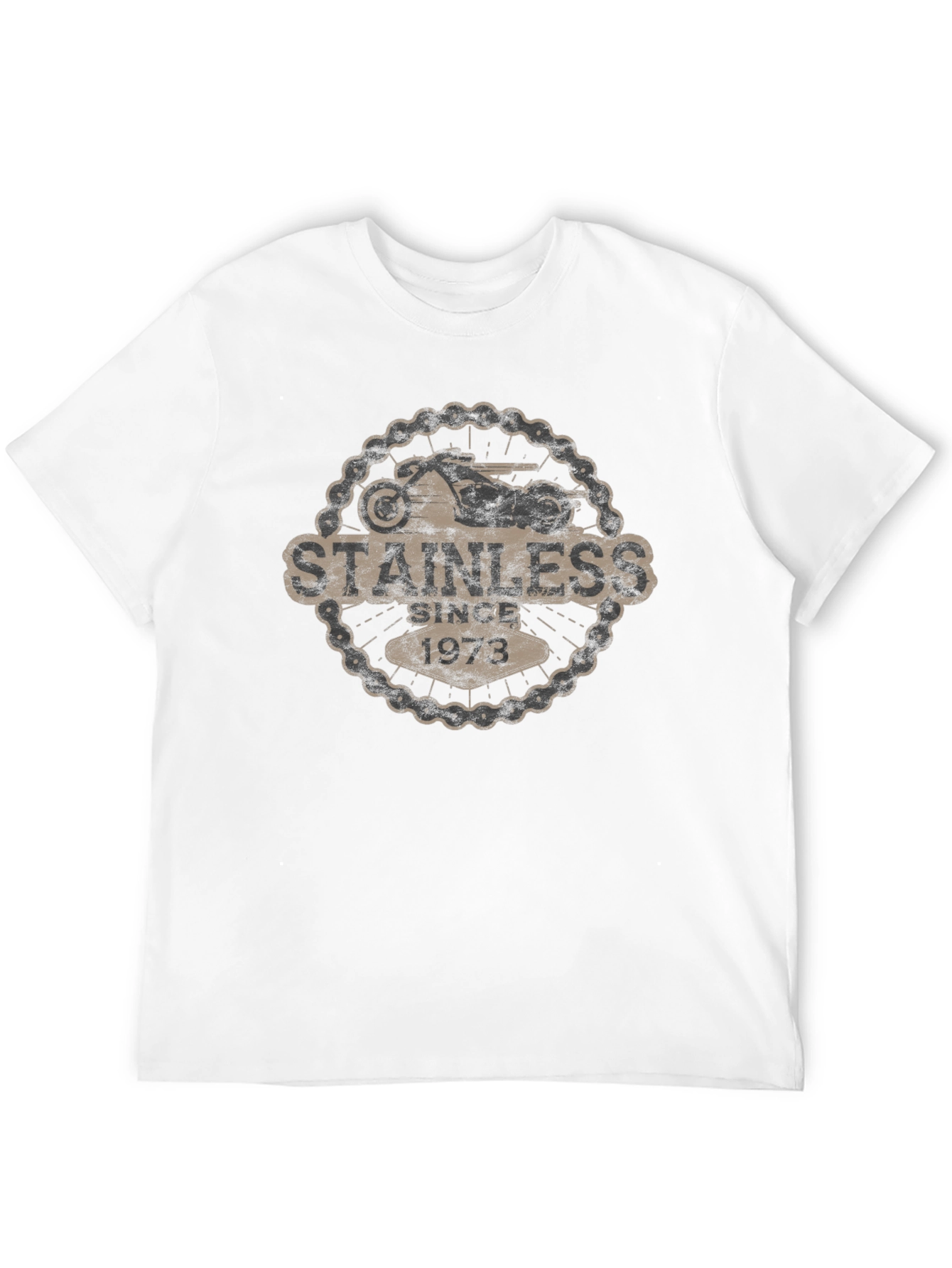 Stainless Since 1973 Motorcycle T-Shirt
