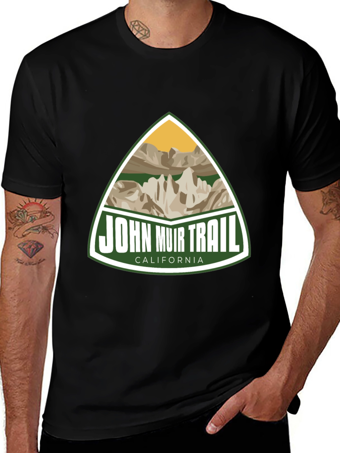 John Muir Trail Graphic Tee - Black