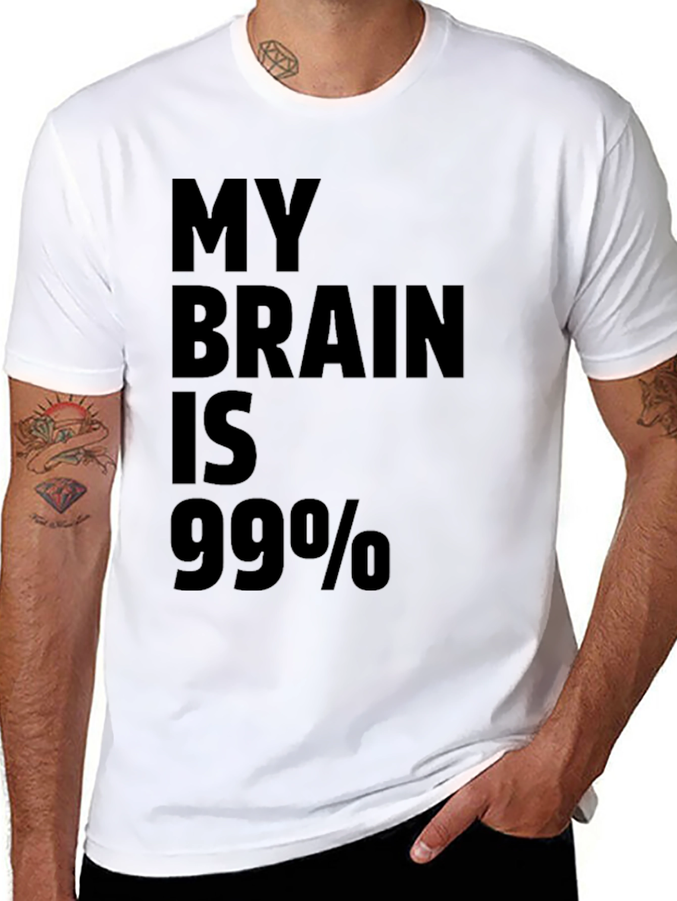 My Brain Is 99% T-Shirt - Funny Sarcastic Tee