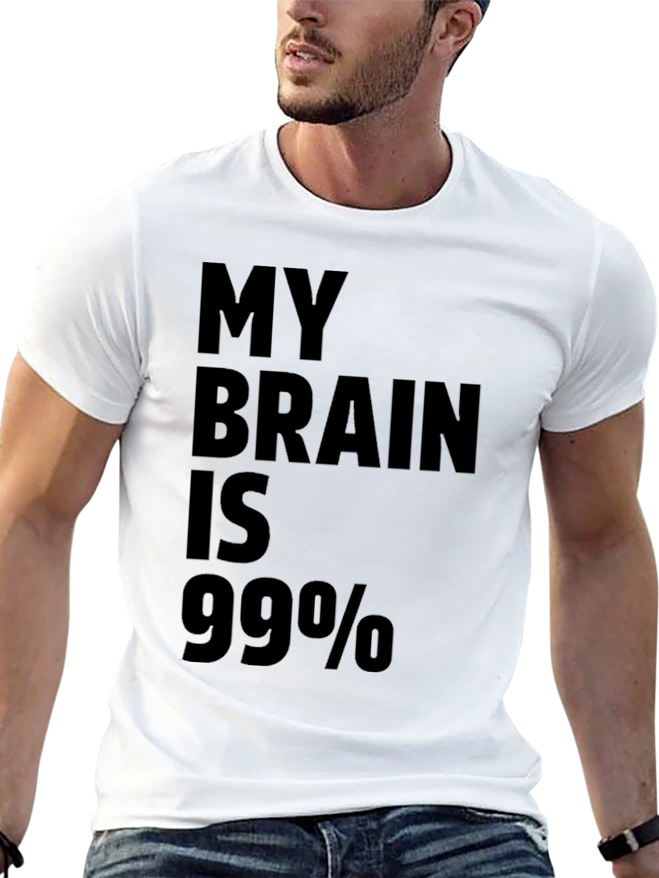 My Brain Is 99% T-Shirt - Funny Sarcastic Tee