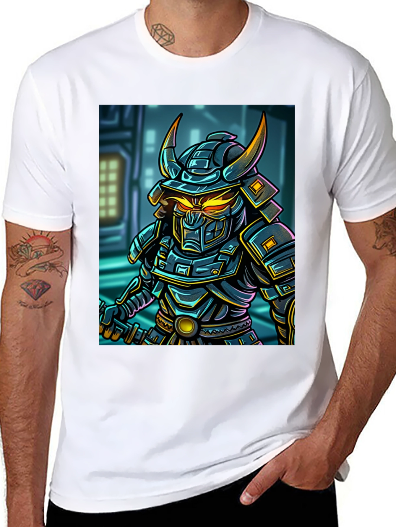 Samurai Warrior Graphic T-Shirt