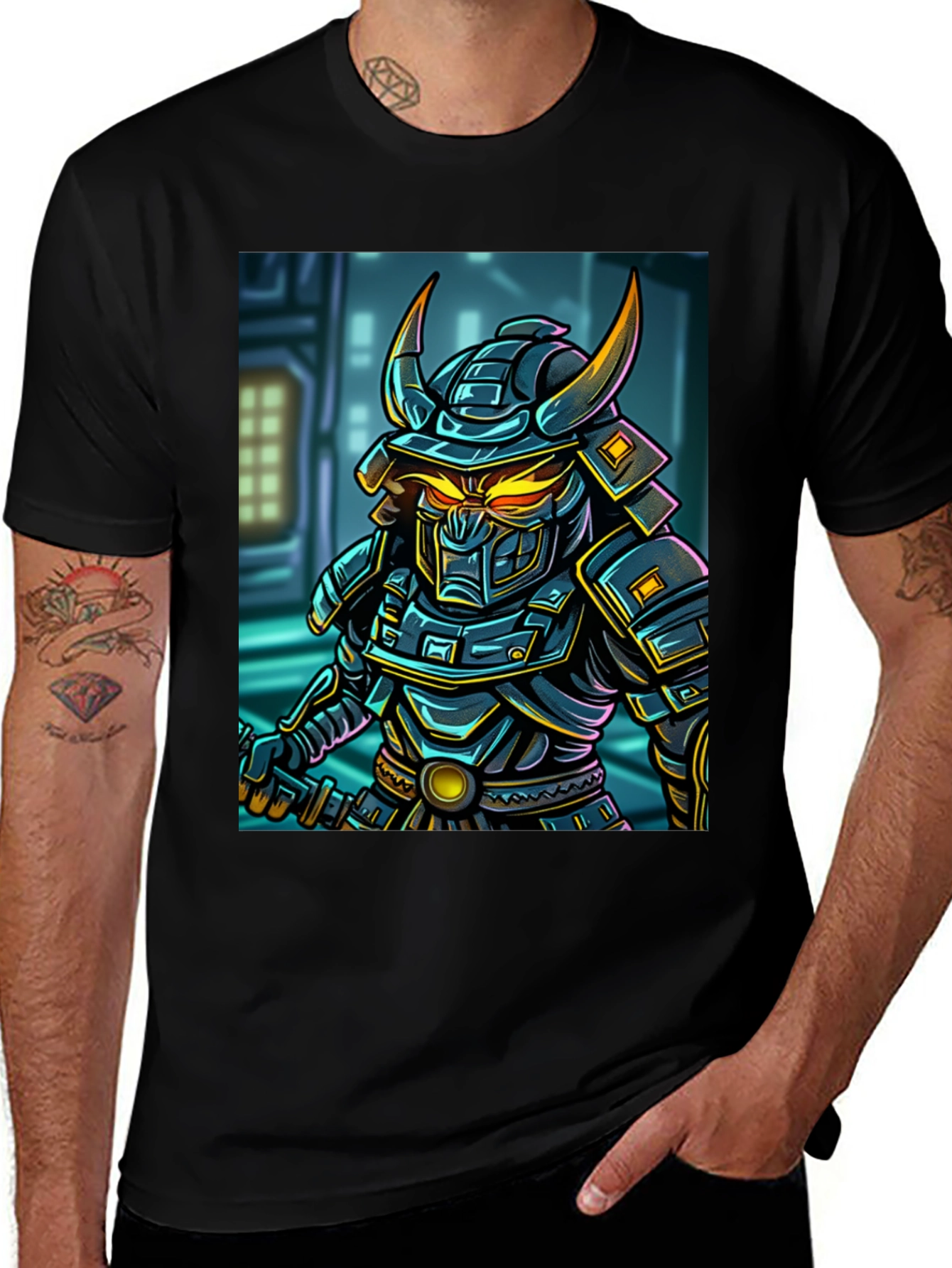 Samurai Warrior Graphic T-Shirt