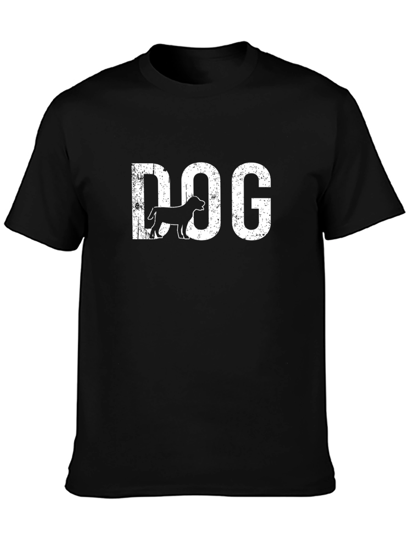 Dog Graphic Print Crew Neck T-Shirt