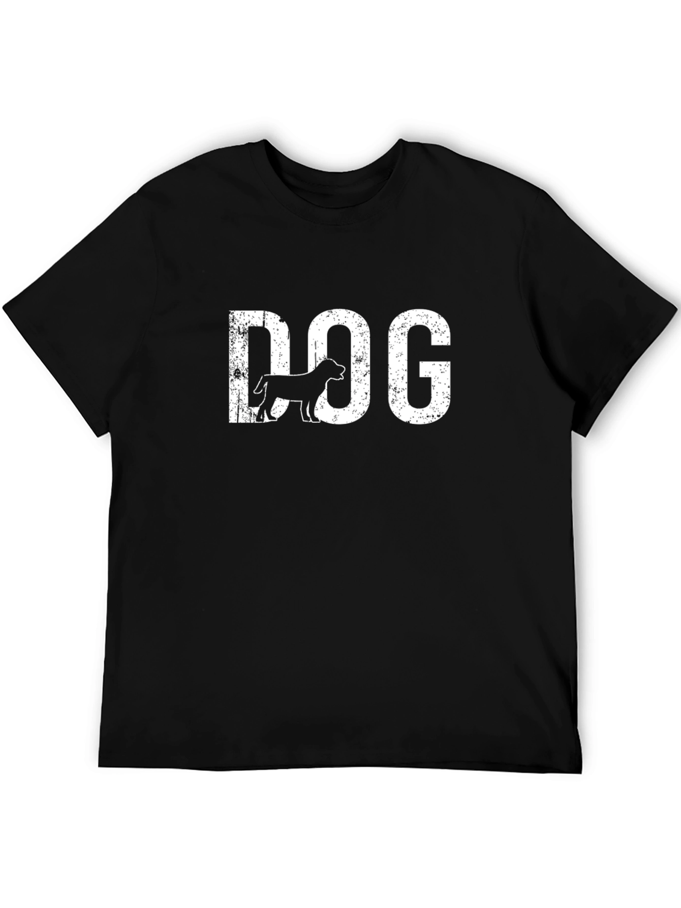 Dog Graphic Print Crew Neck T-Shirt