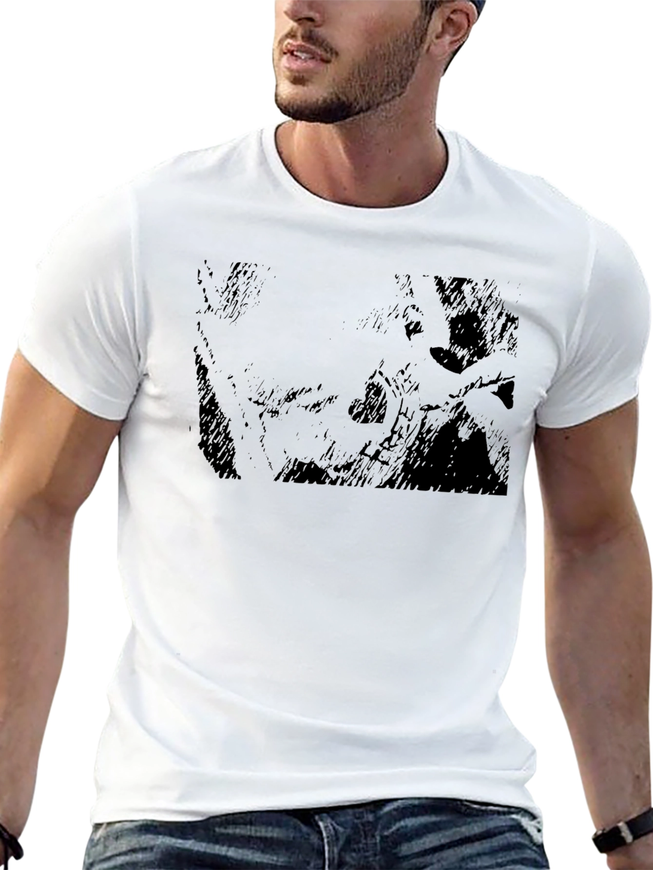 Black Graphic Tee - Stylish and Edgy