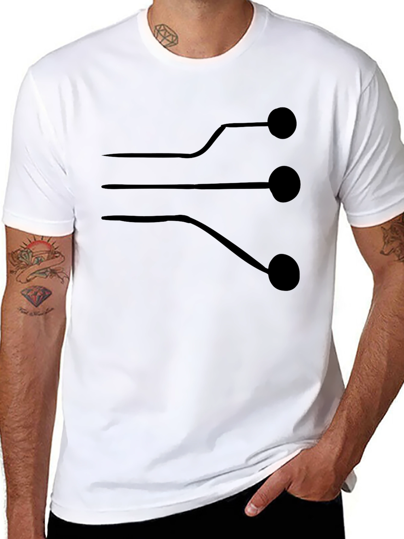 Circuit Board Graphic Tee - Stylish Tech Shirt