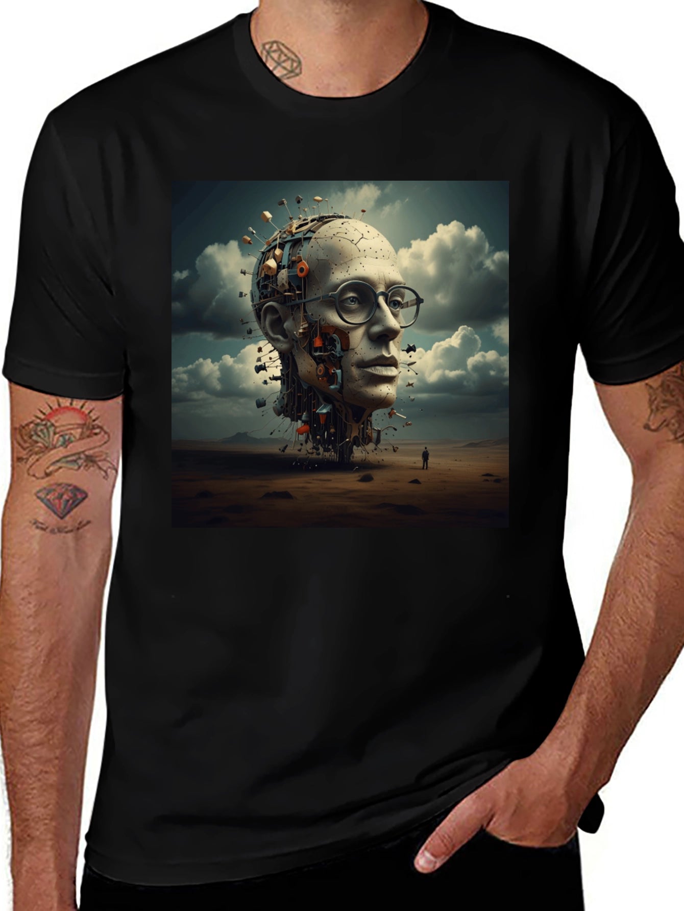 Abstract AI Head T-Shirt