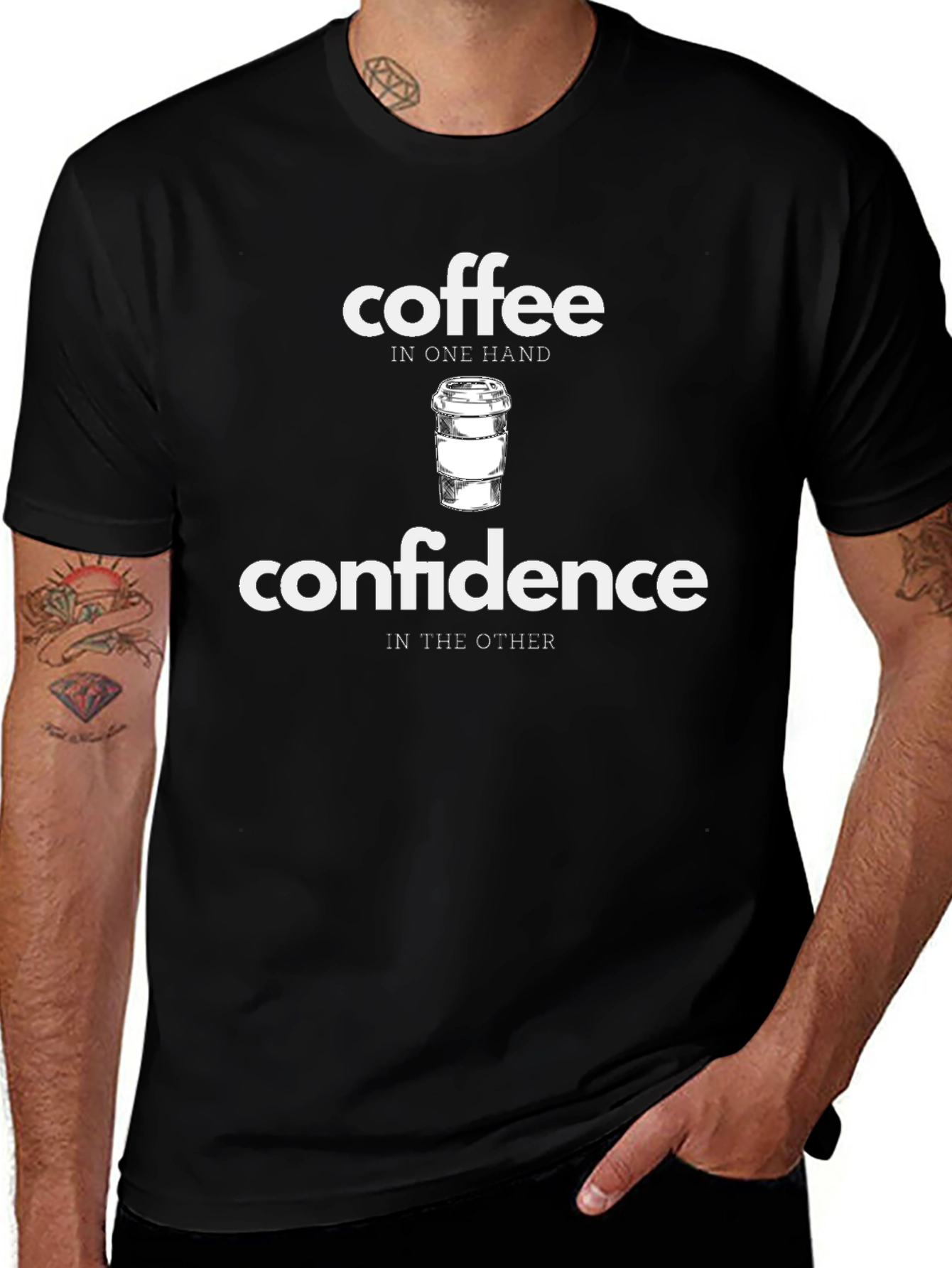 Coffee & Confidence Graphic T-Shirt - Unisex