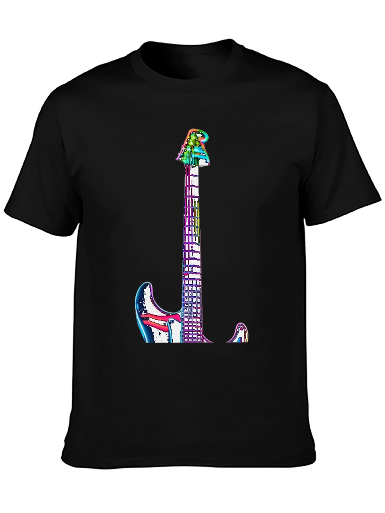 Rainbow Guitar Graphic Tee