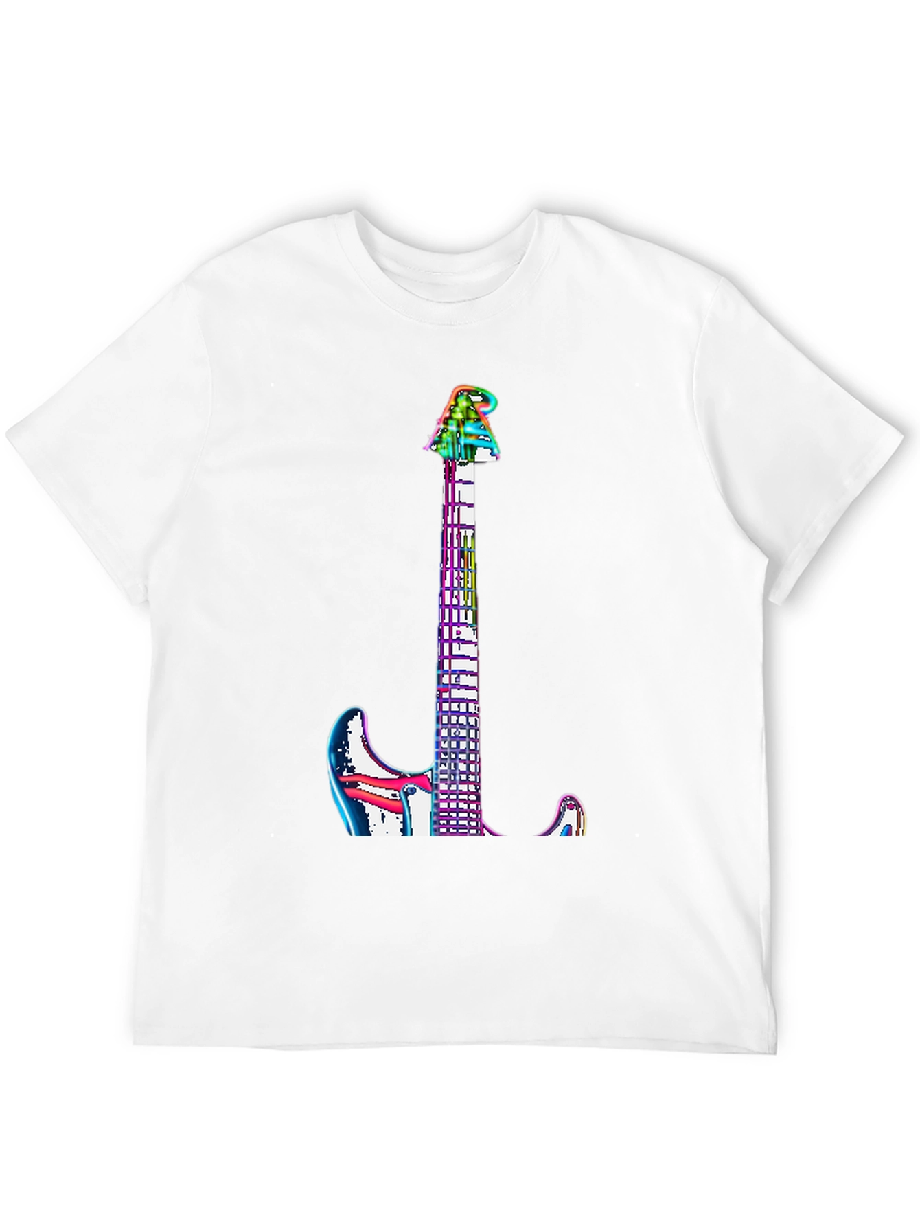 Rainbow Guitar Graphic Tee