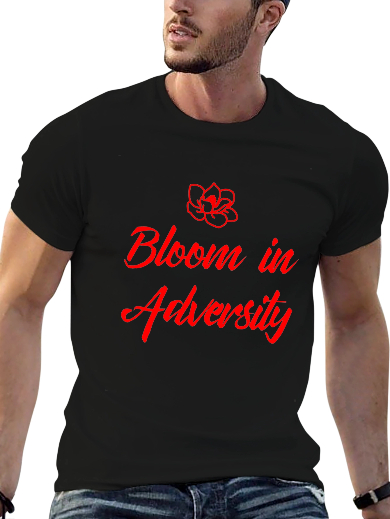 Bloom in Adversity Graphic Tee - Stylish and Inspiring