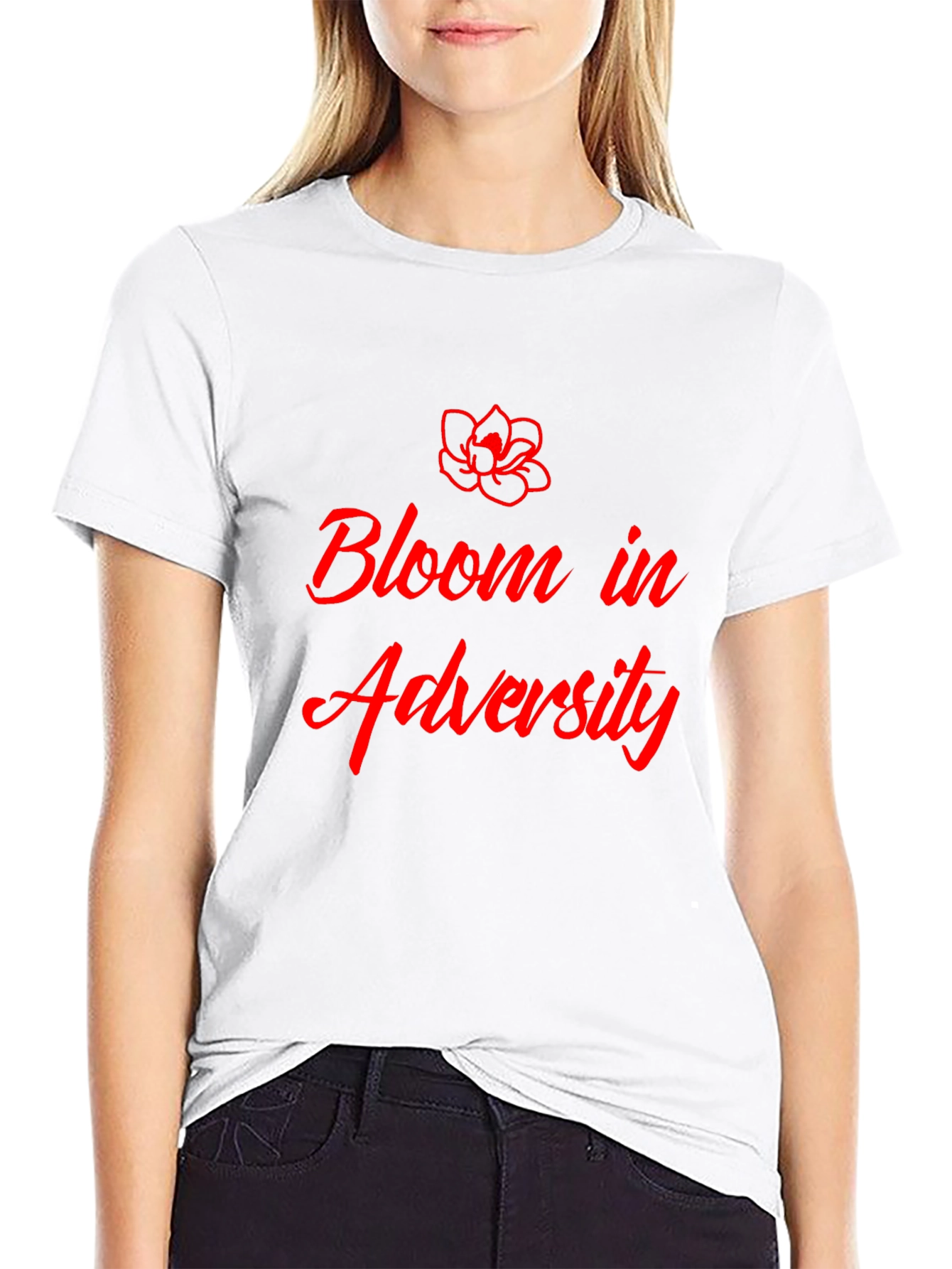 Bloom in Adversity Graphic Tee - Stylish and Inspiring
