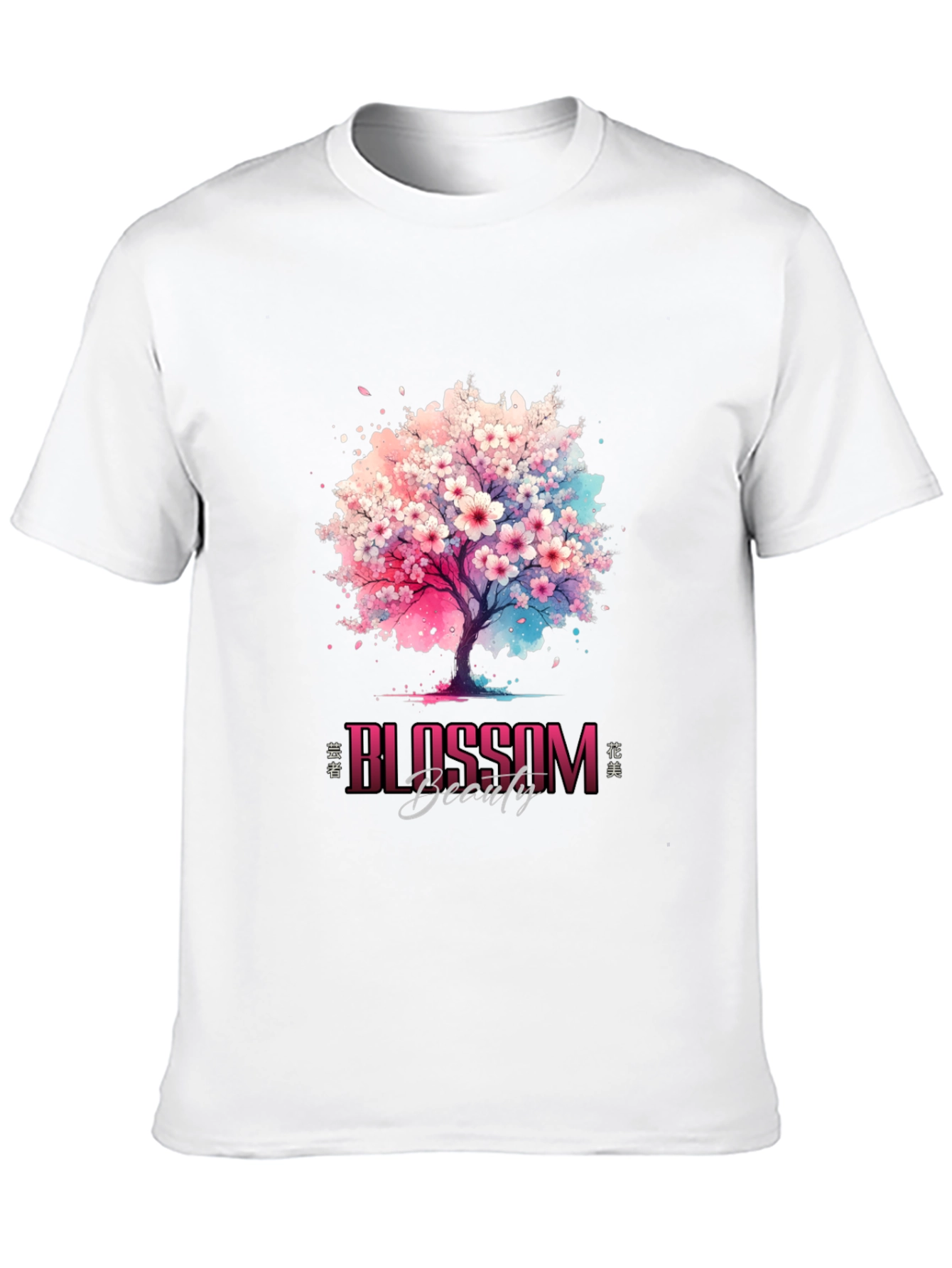 Blossom Beauty Graphic Tee - Artistic Design