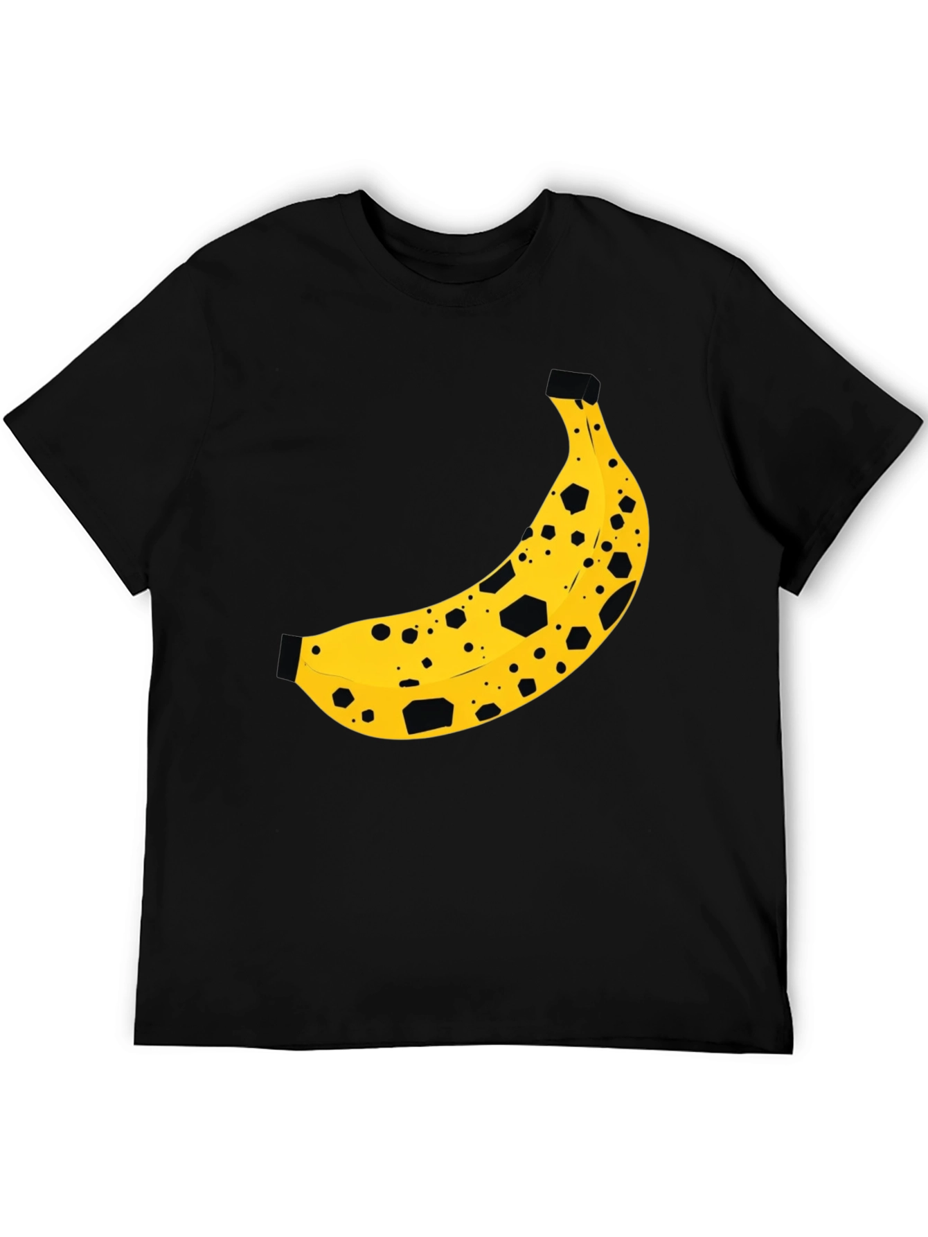 Banana Print Black T-Shirt