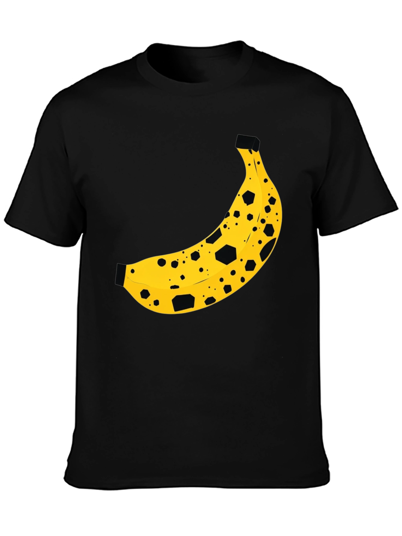 Banana Print Black T-Shirt