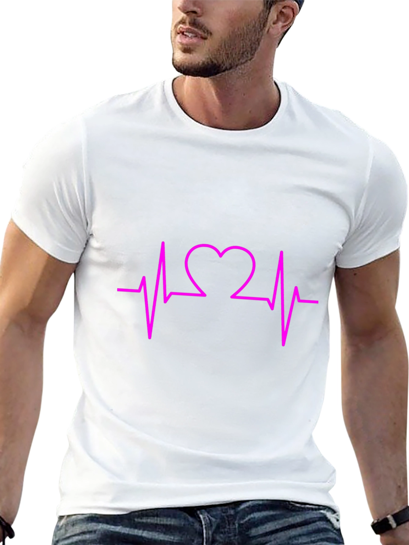 Heartbeat Graphic Tee - Stylish Unisex T-Shirt