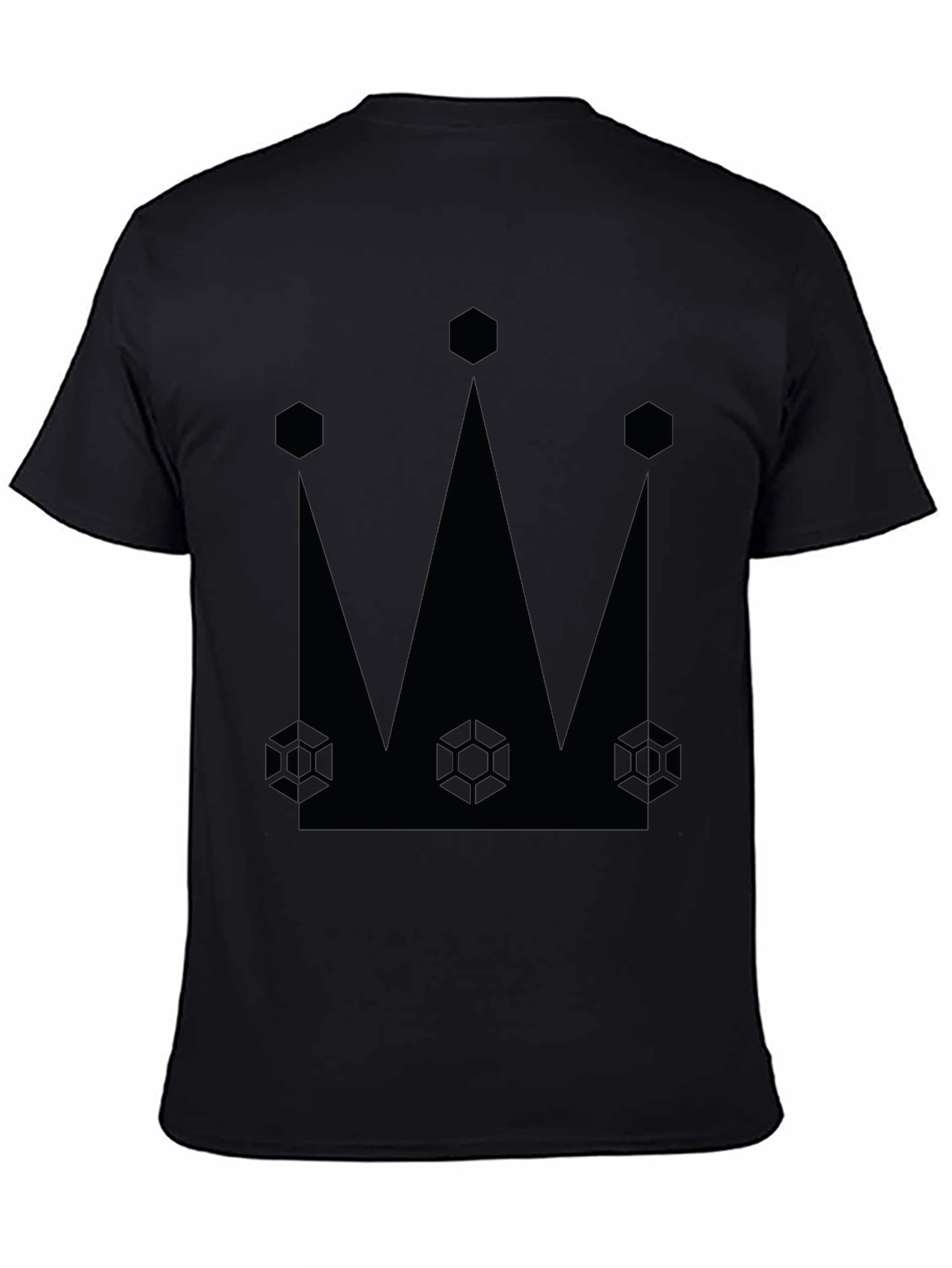 King Crown Graphic Tee - Stylish Black Cotton T-Shirt
