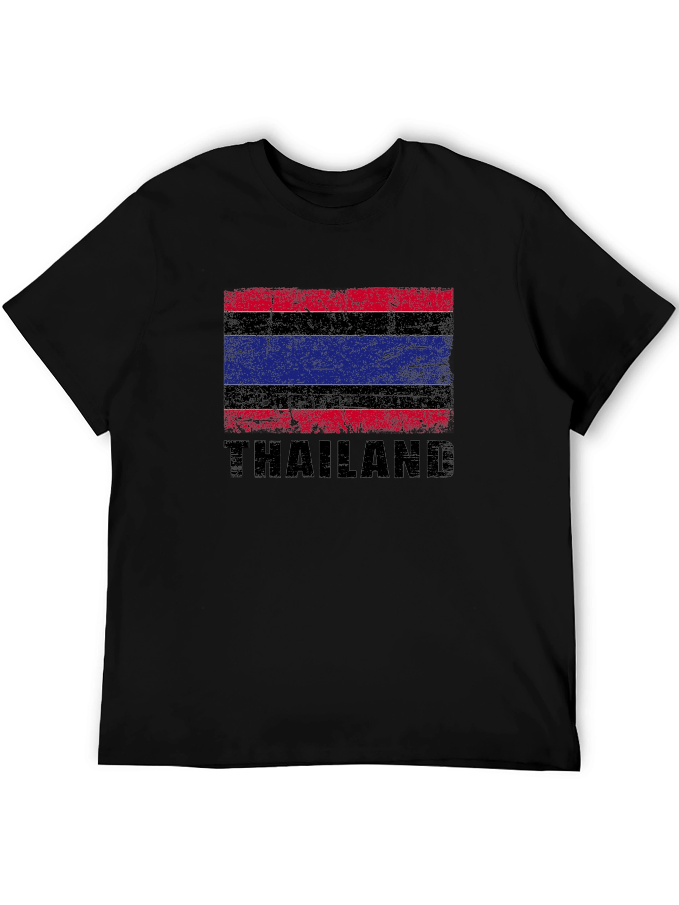 Thailand Flag Graphic T-Shirt - Distressed Design