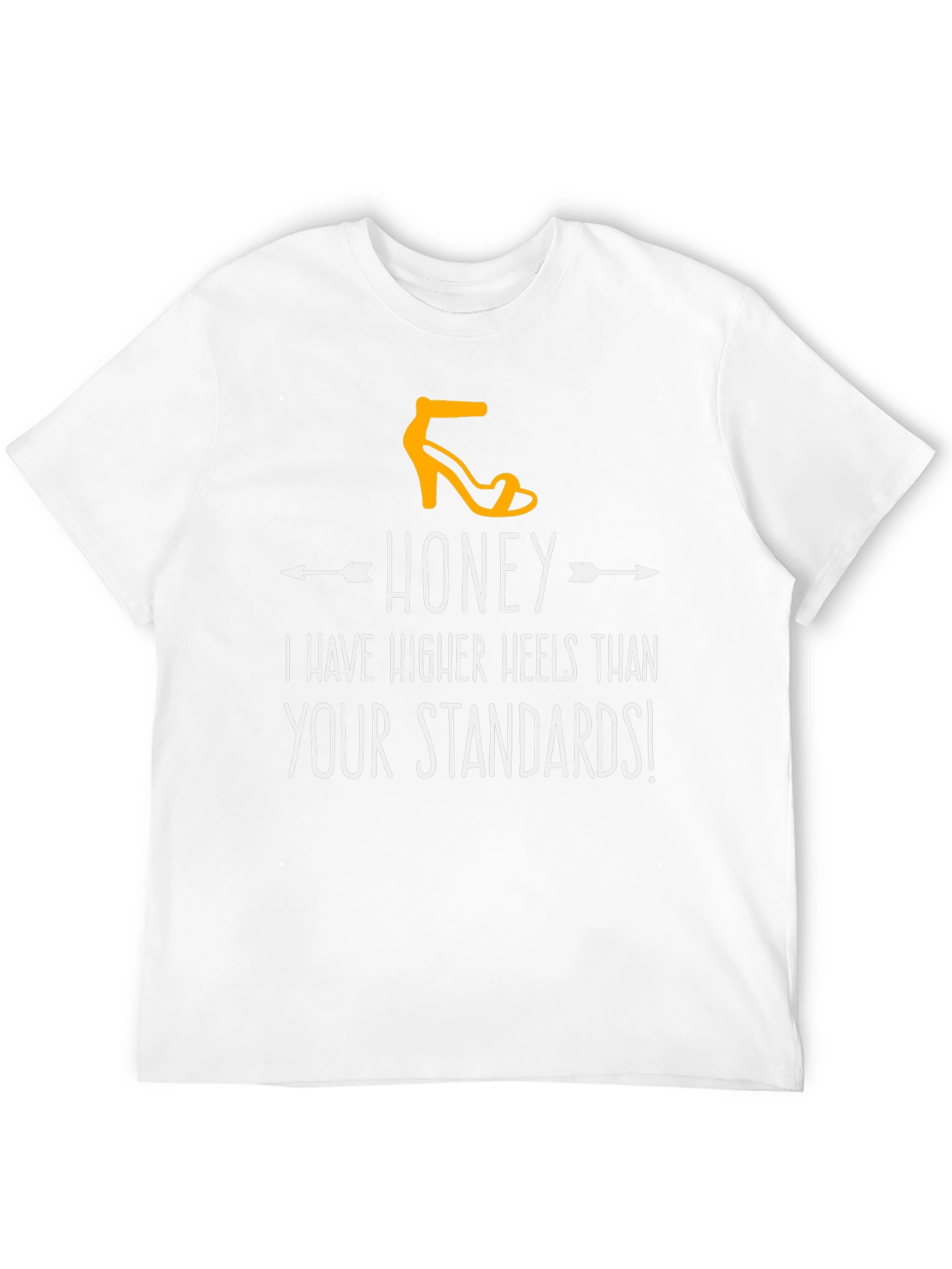 Honey Higher Heels Graphic Tee - Stylish Statement T-Shirt