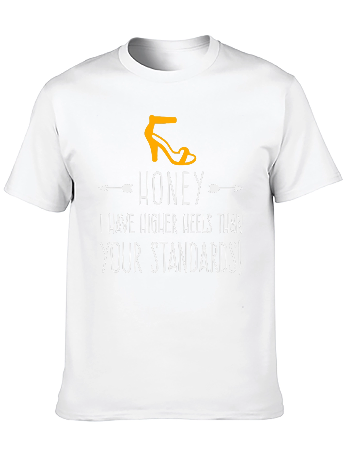 Honey Higher Heels Graphic Tee - Stylish Statement T-Shirt