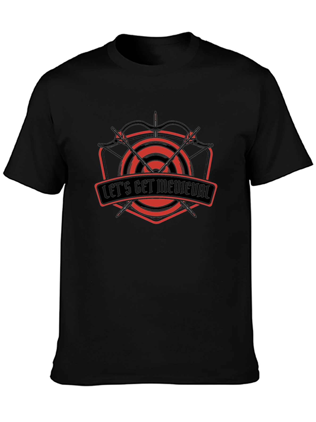 Lets Get Medieval T-Shirt - Black Tee