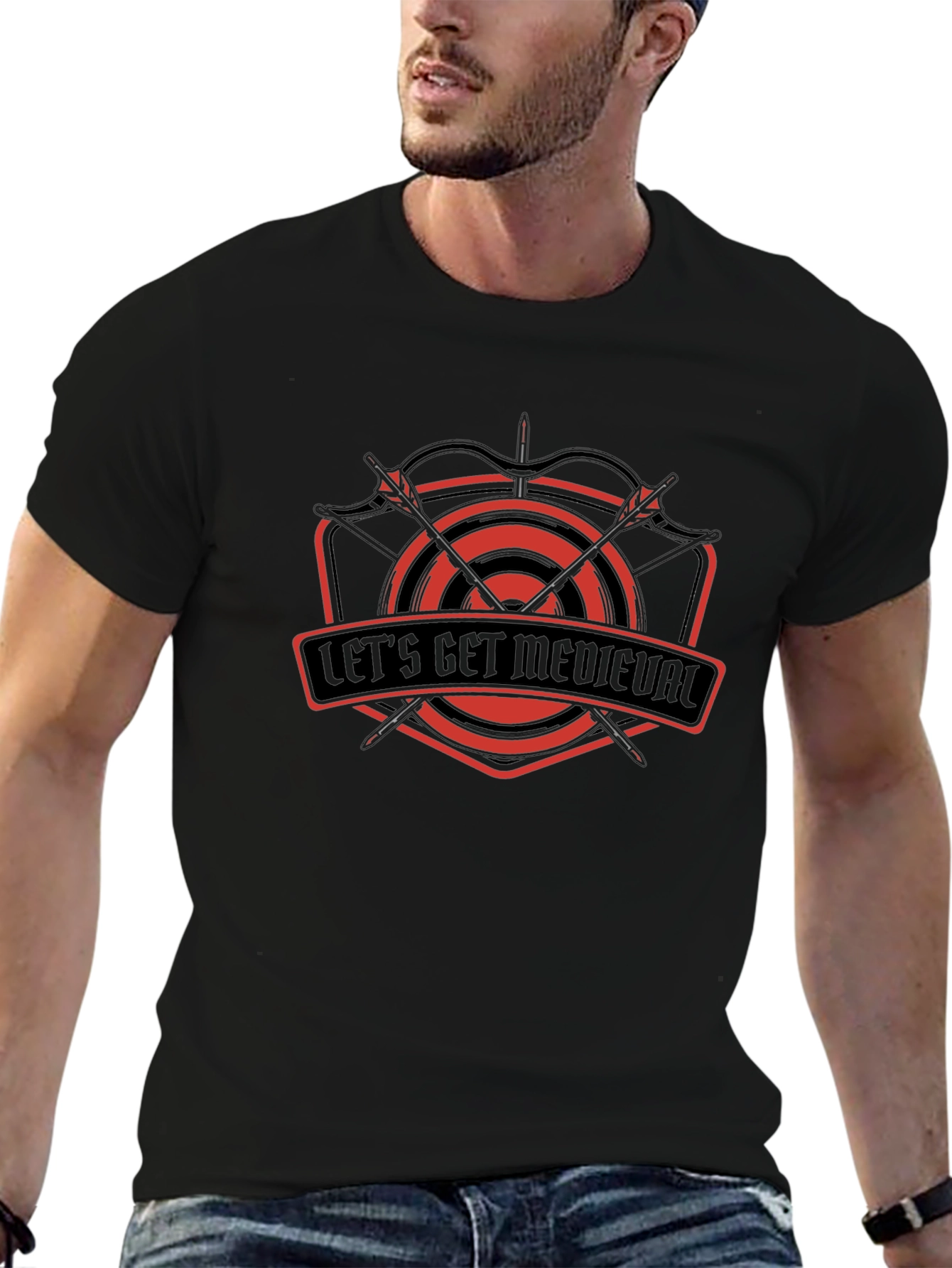 Lets Get Medieval T-Shirt - Black Tee
