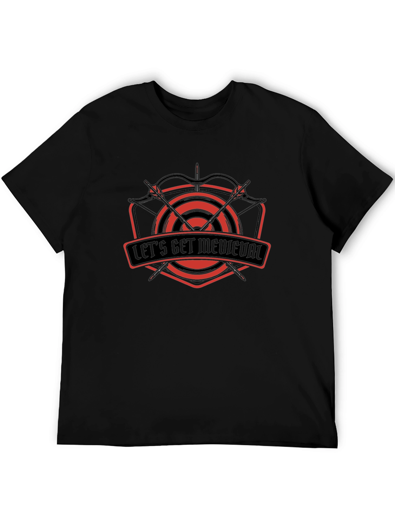 Lets Get Medieval T-Shirt - Black Tee