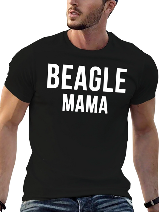 Beagle Mama T-Shirt - Black Graphic Tee