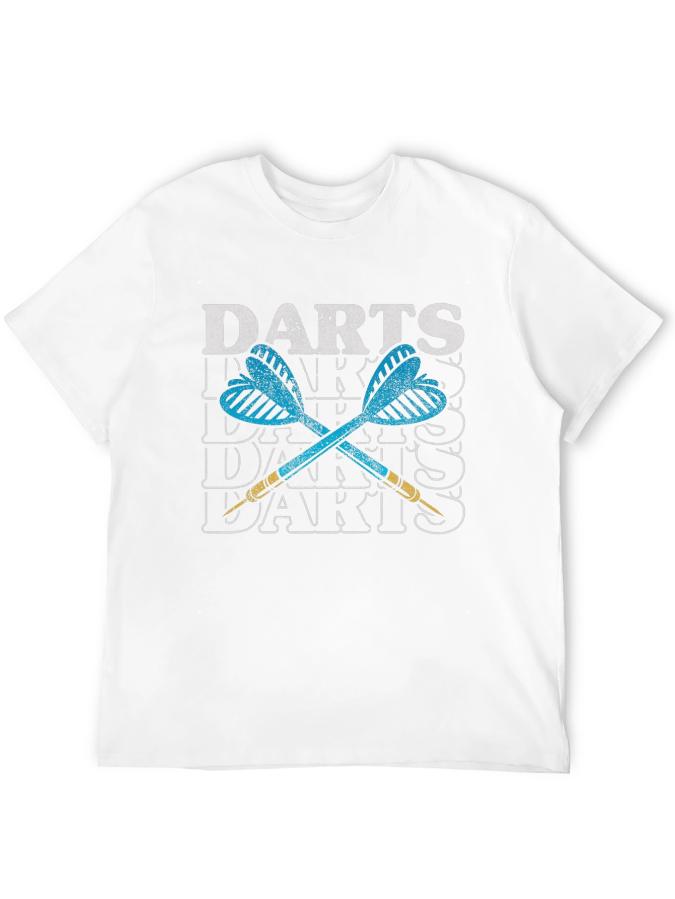Darts Graphic Tee - Casual Black T-Shirt