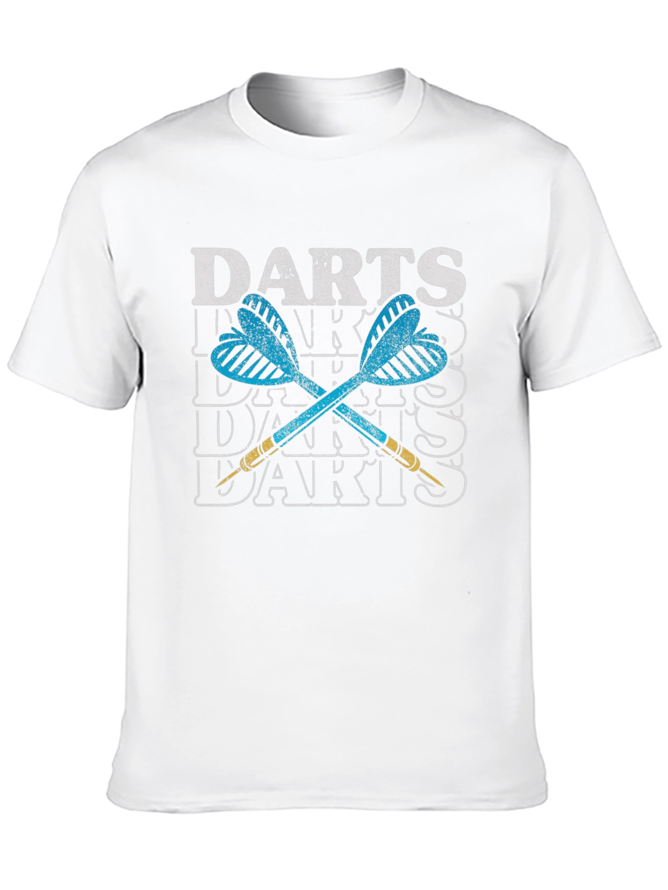 Darts Graphic Tee - Casual Black T-Shirt