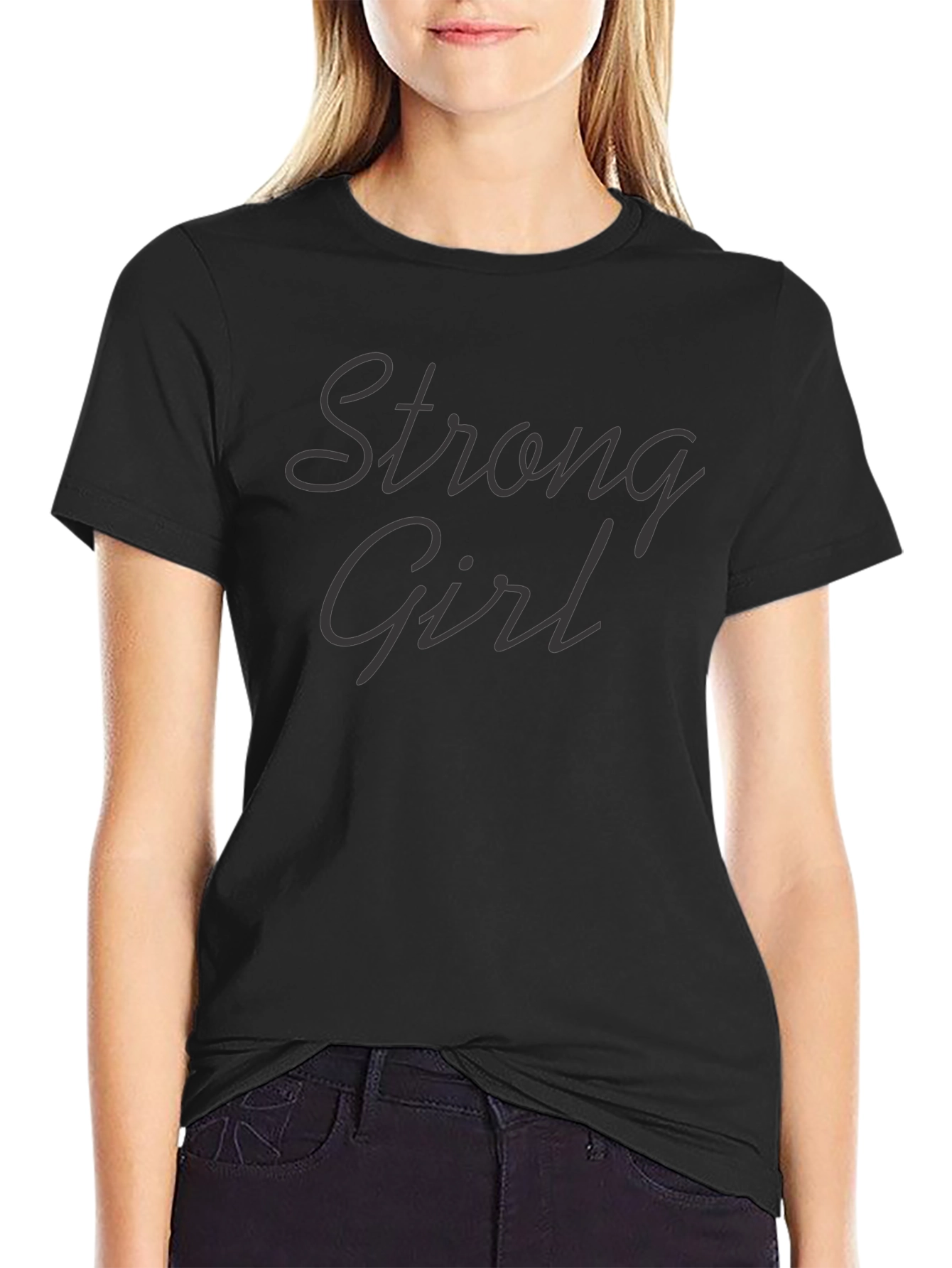 Strong Girl Graphic Tee - Stylish Comfort