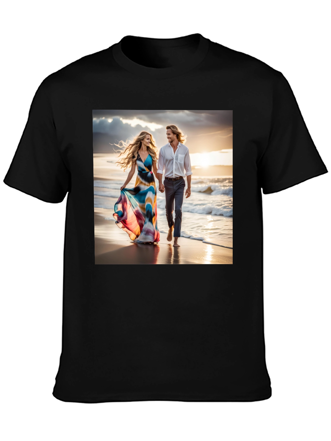 Romantic Beach Walk T-Shirt
