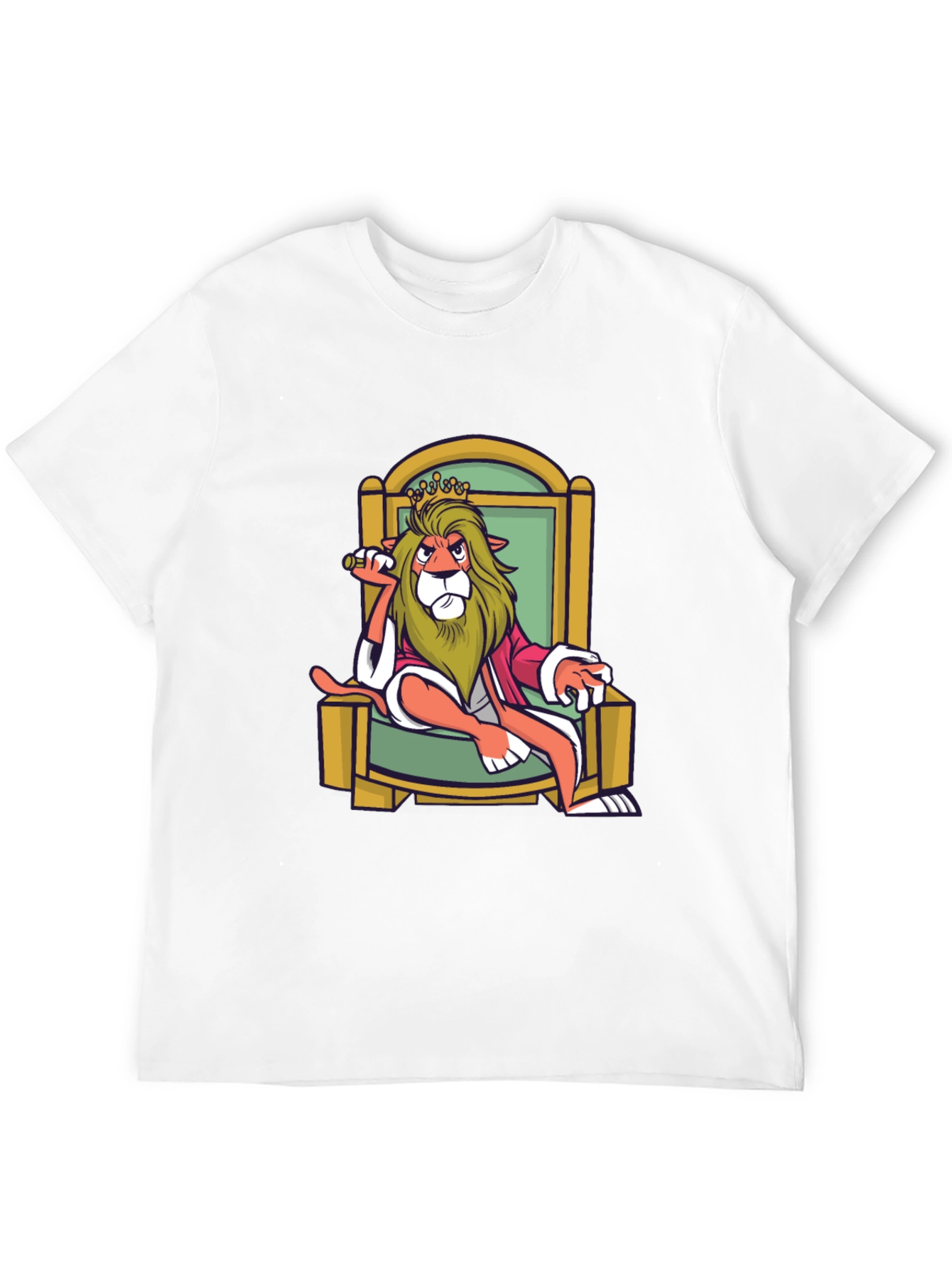 King Lion Graphic T-Shirt - Black
